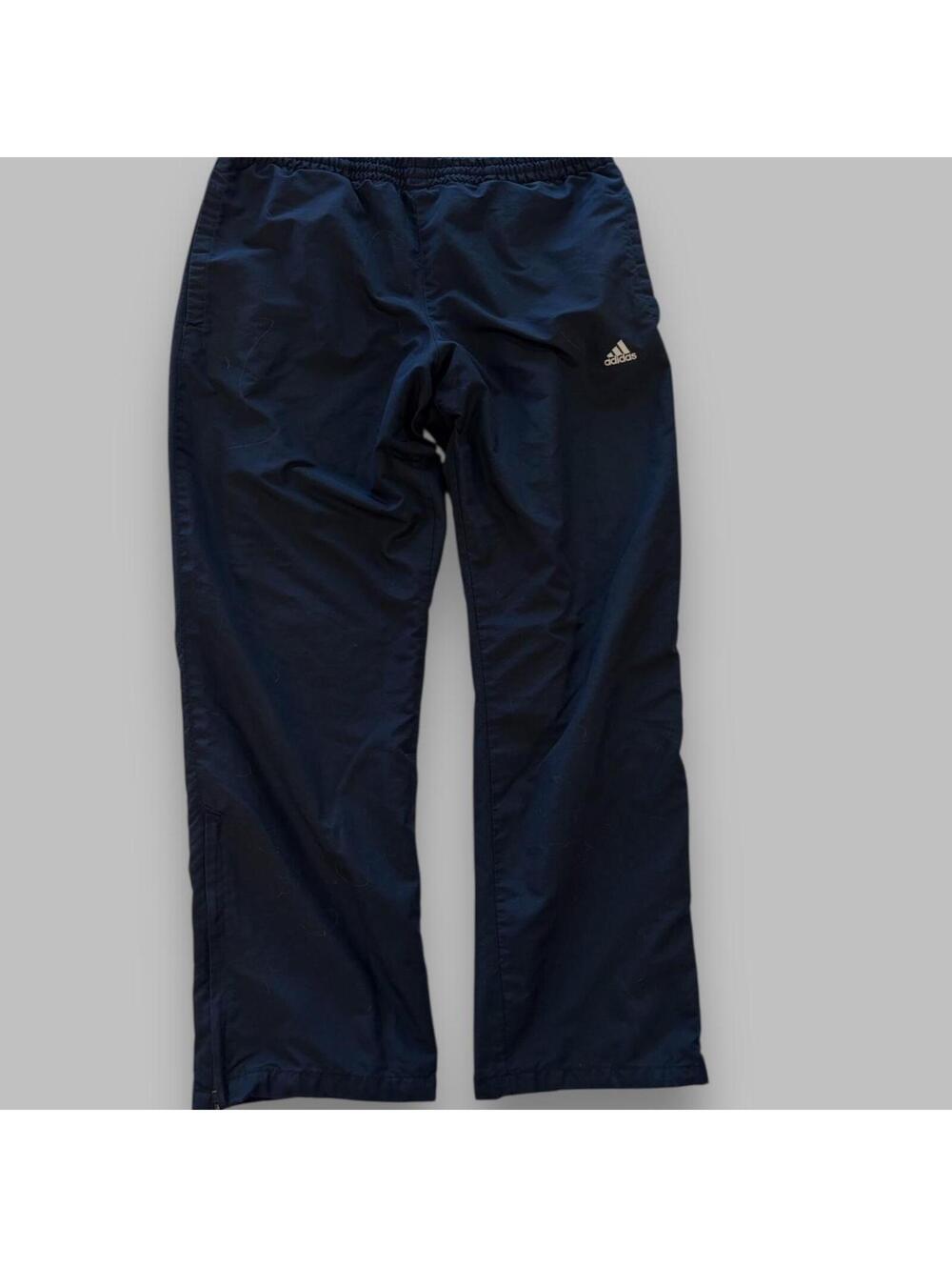 Vintage navy Adidas wide leg track pant